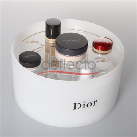 迪多-圆形亚克力化妆品展示盒