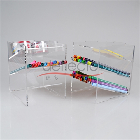 迪多-有机玻璃文具收纳架