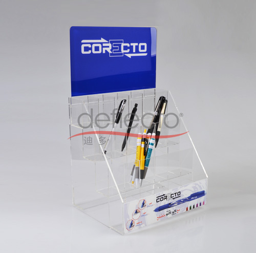 迪多-有机玻璃桌面笔架